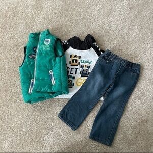 NWOT Baby Boys Kids Headquarters Matching Set!